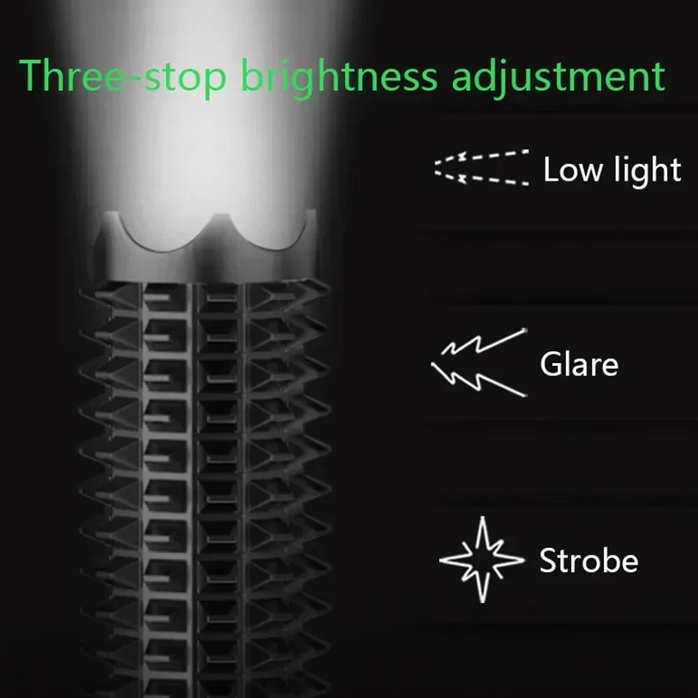 Self-defense tactics baton emergency flashlight